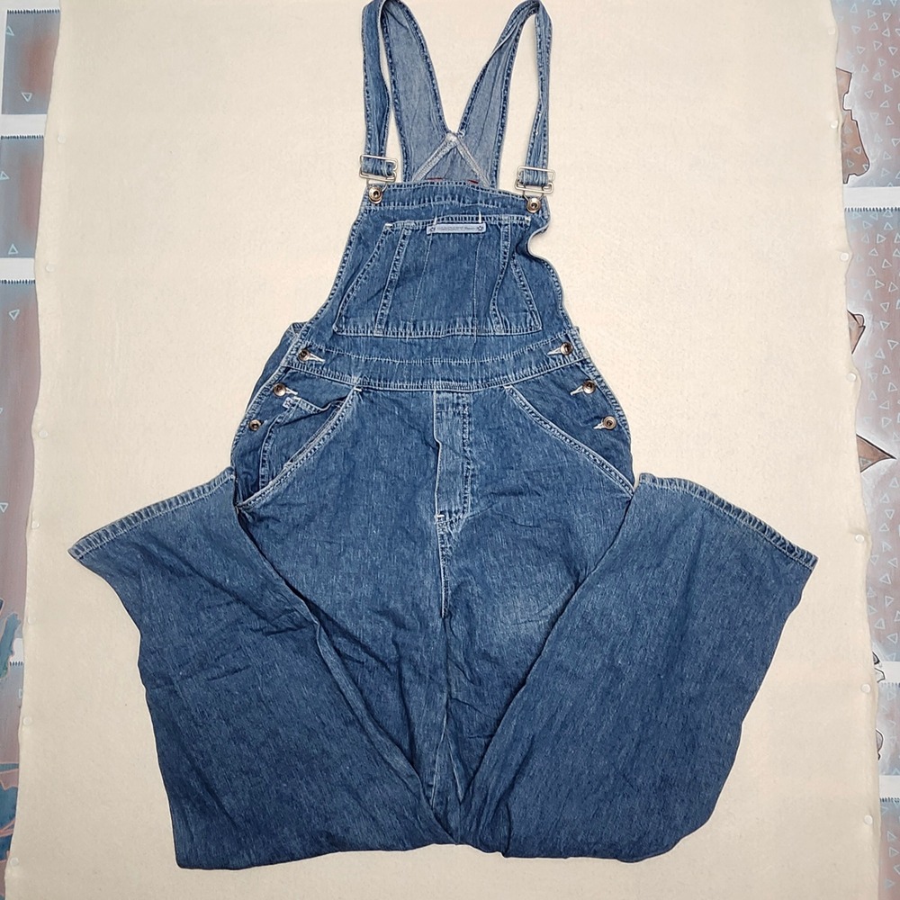 Vintage Old Navy Utility Overalls Jeans Womens M 31x31 Workwear Jeans Denim
